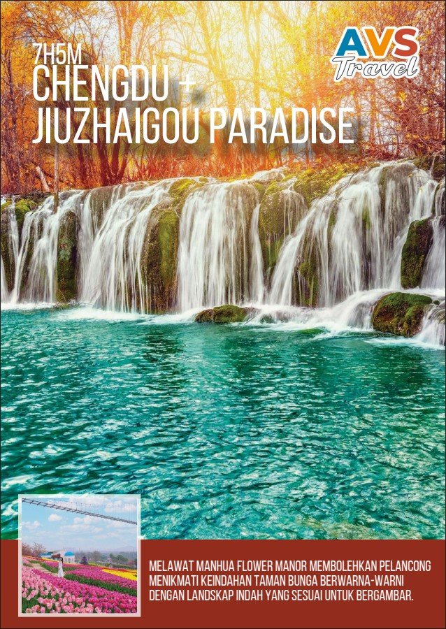 6D4N Chengdu + Jiuzhaigou Paradise